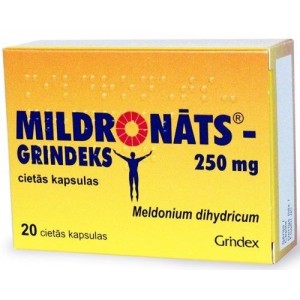 Mildronate Grindex 20x250mg